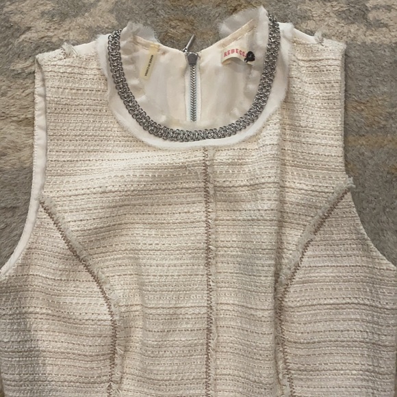 REBECCA TAYLOR IVORY SHEATH DRESS - Picture 3 of 5